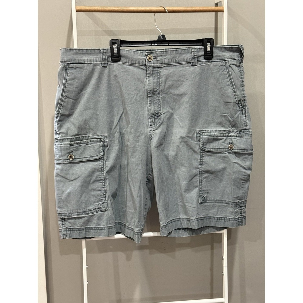 Izod Saltwater Men's Cargo Cotton Shorts 42 Utility Dadcore Gorpcore Beach Prep